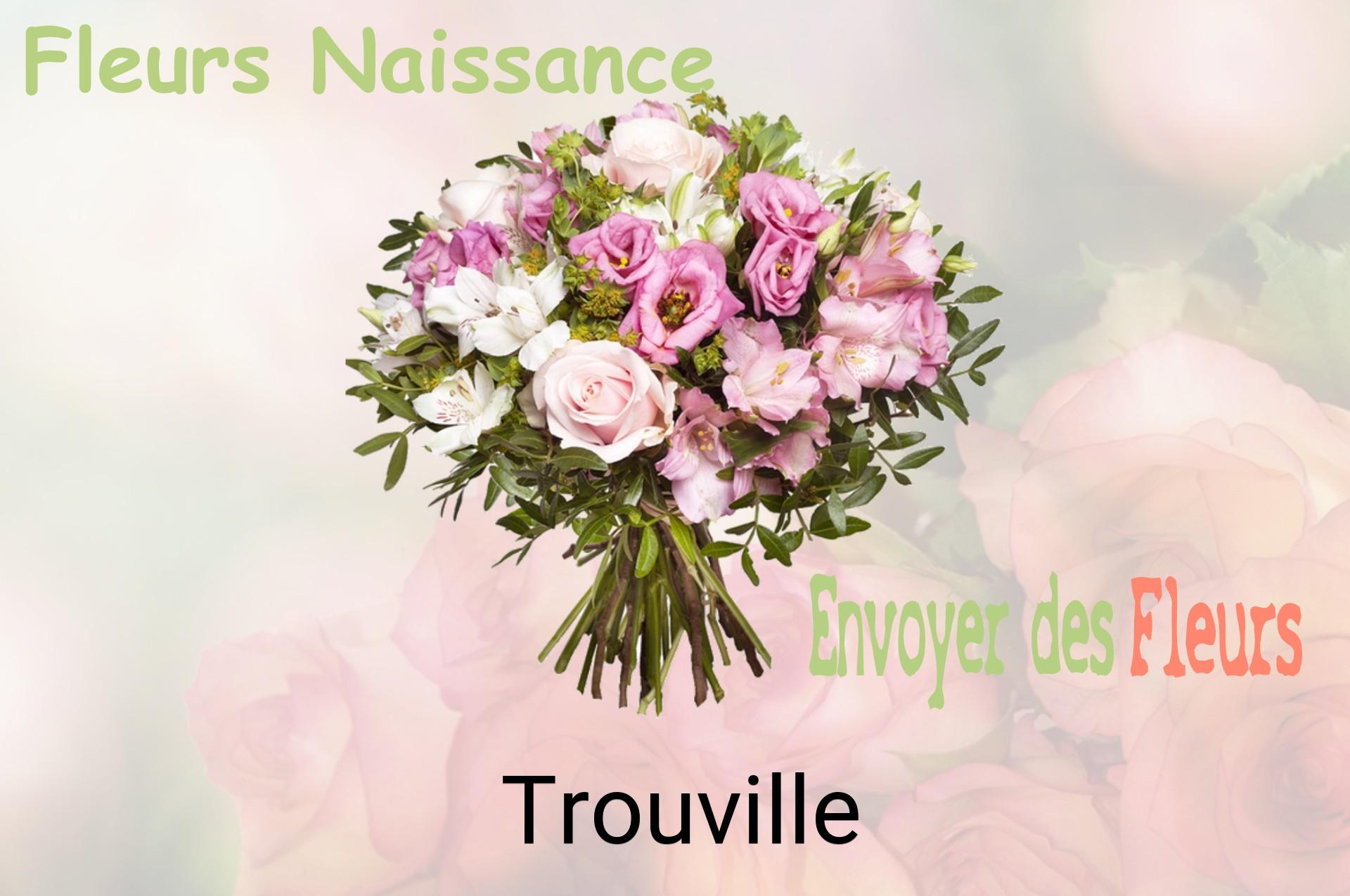 Bouquet de fleurs de naissance livré à Trouville
